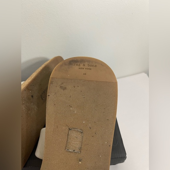 Rag and Bone Parque Slide - Padded Lycra in Beige Sustainable recycled 40/8.5 - Picture 6 of 6